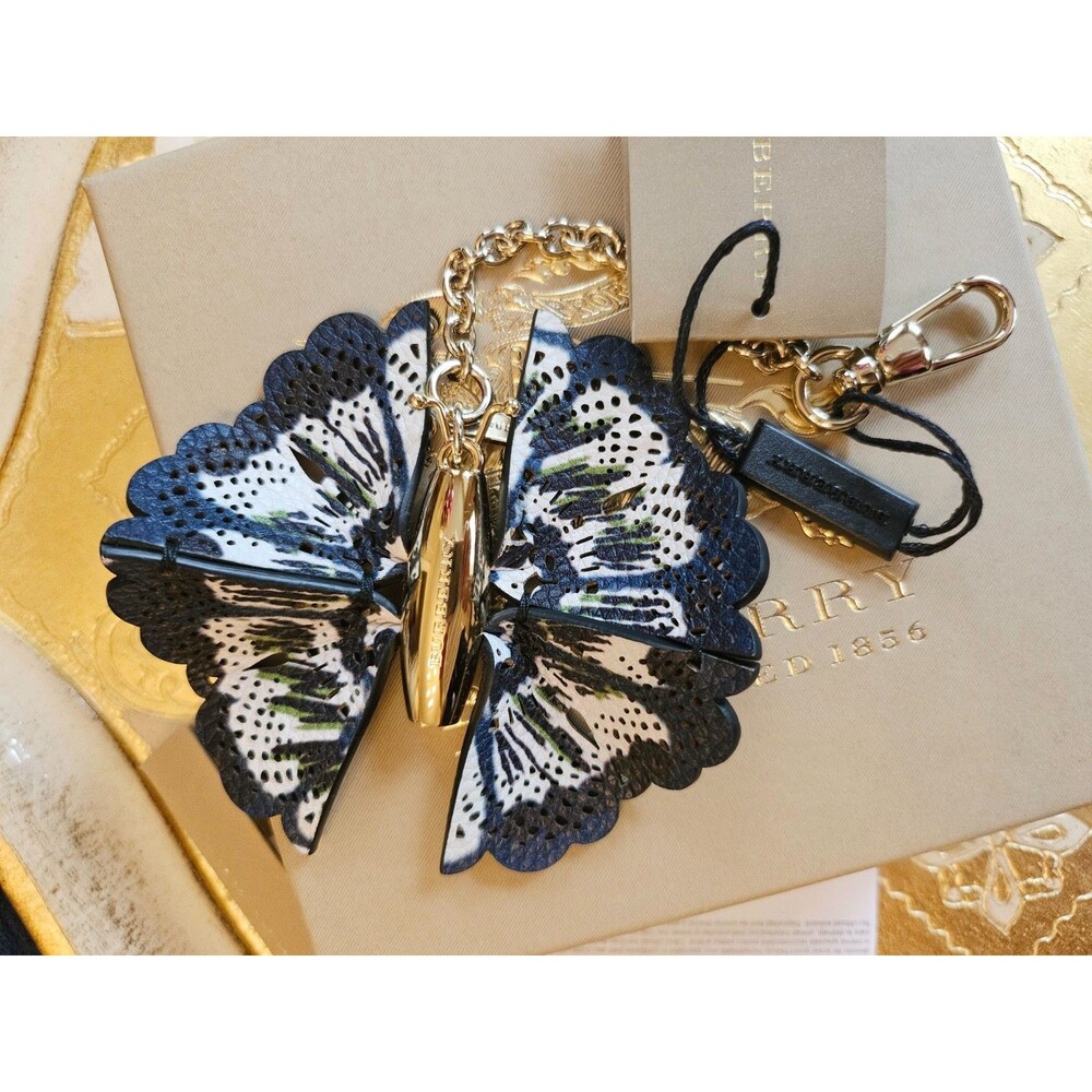 BURBERRY Butterfly Bag Charm, NWT